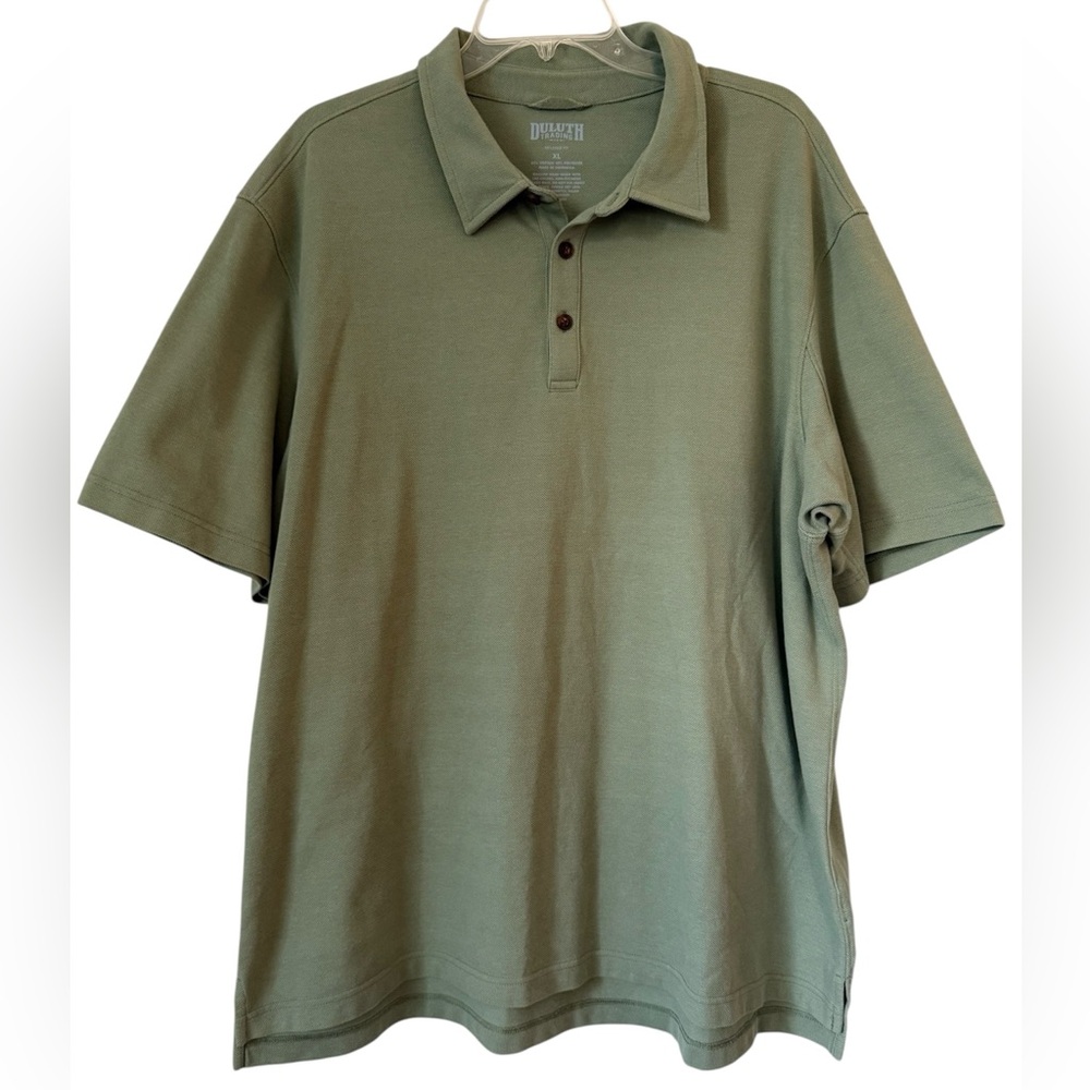 Duluth Trading Company Men’s Relaxed Fit Polo Shirt Size XL Green
